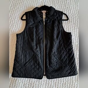 CHICOS size 1 Reservible Quilted Vest